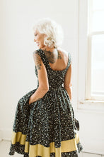 Laced to Perfection Dress in Metallic Night Sky