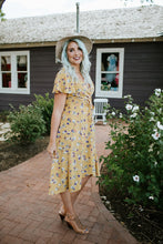 Pretty in the City Dress in Sunny Floral Polka Dot